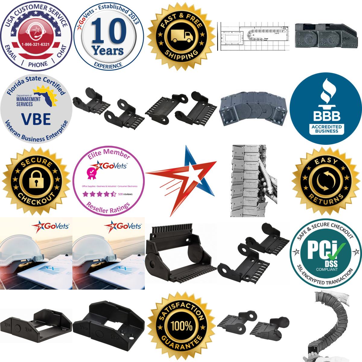 A selection of Igus products on GoVets