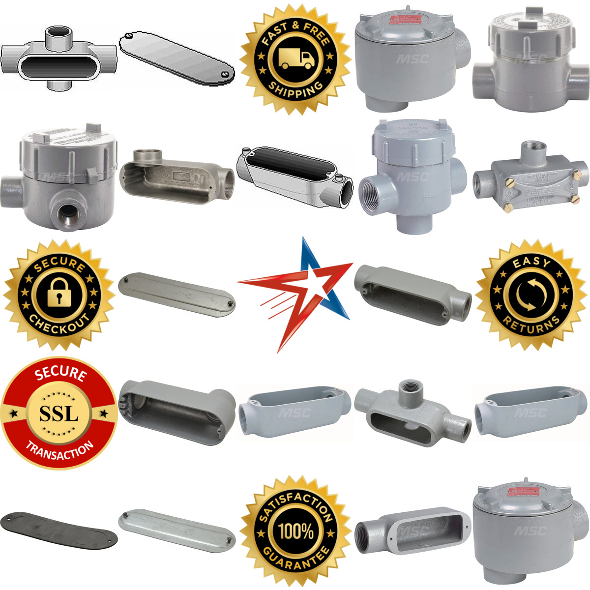 A selection of Conduit Bodies and Accessories products on GoVets
