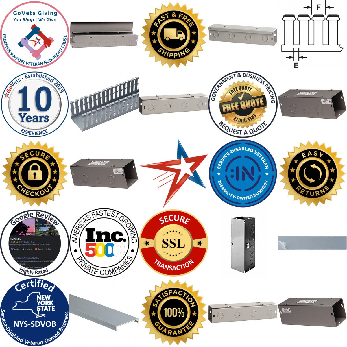 A selection of Wire Ducts and Accessories products on GoVets
