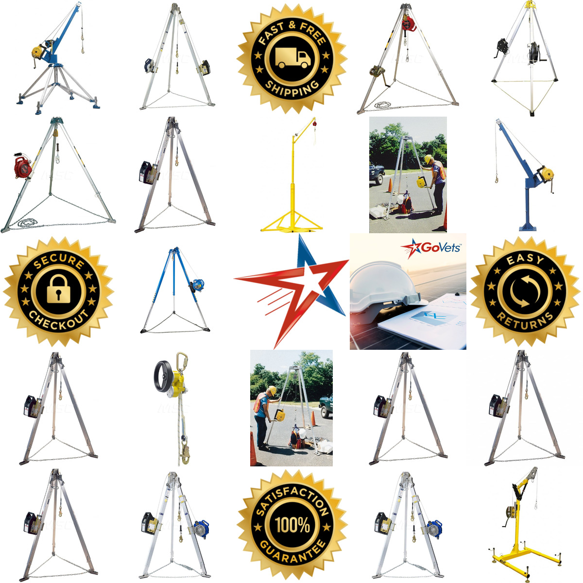 A selection of Confined Space Entry and Retrieval Systems products on GoVets