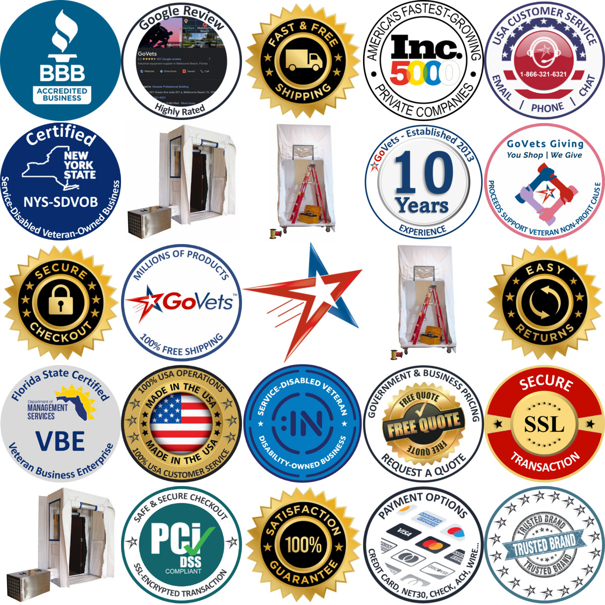 Millions of Products A selection of Containment Enclosure Structures and Parts products on GoVets