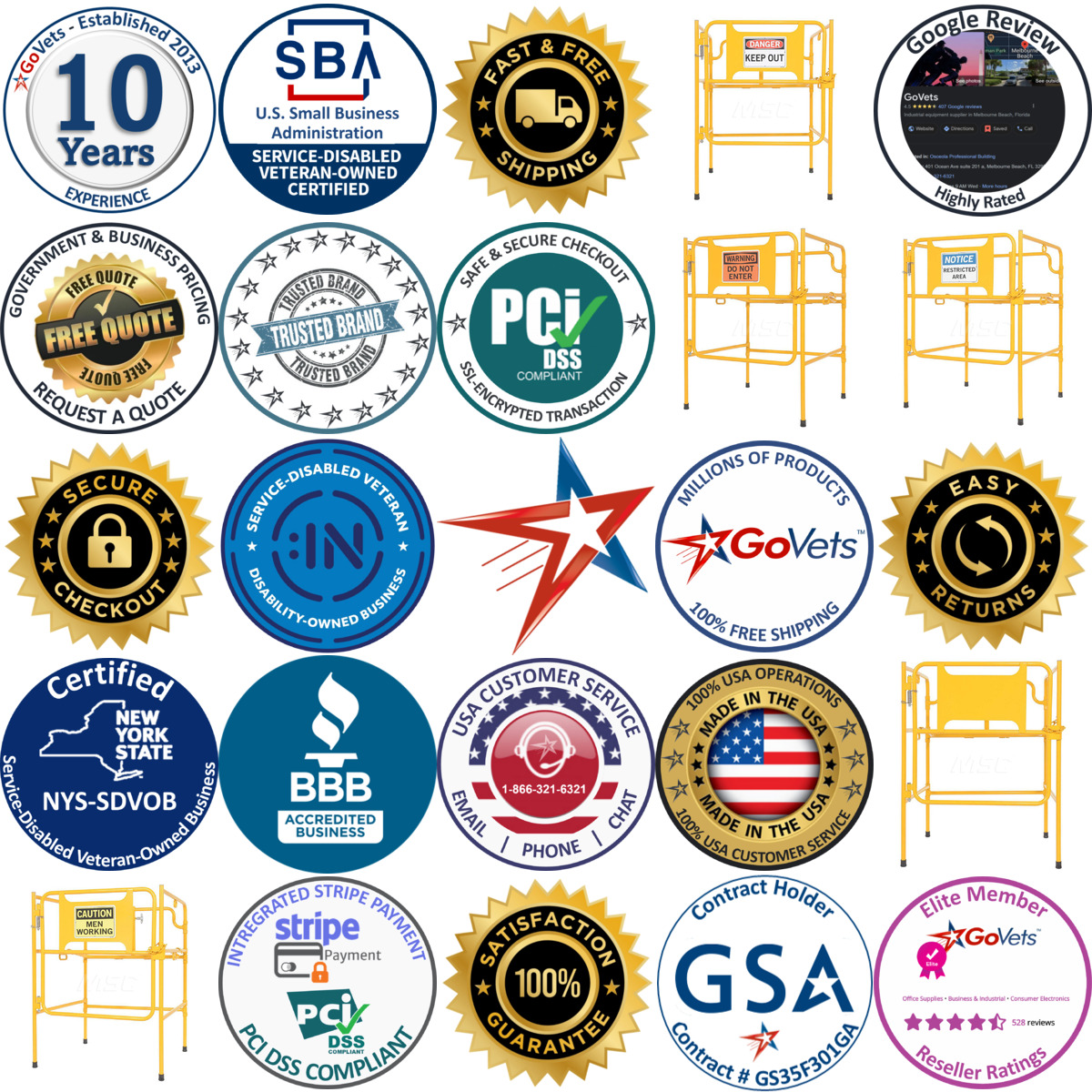 Millions of Products A selection of Vestil products on GoVets