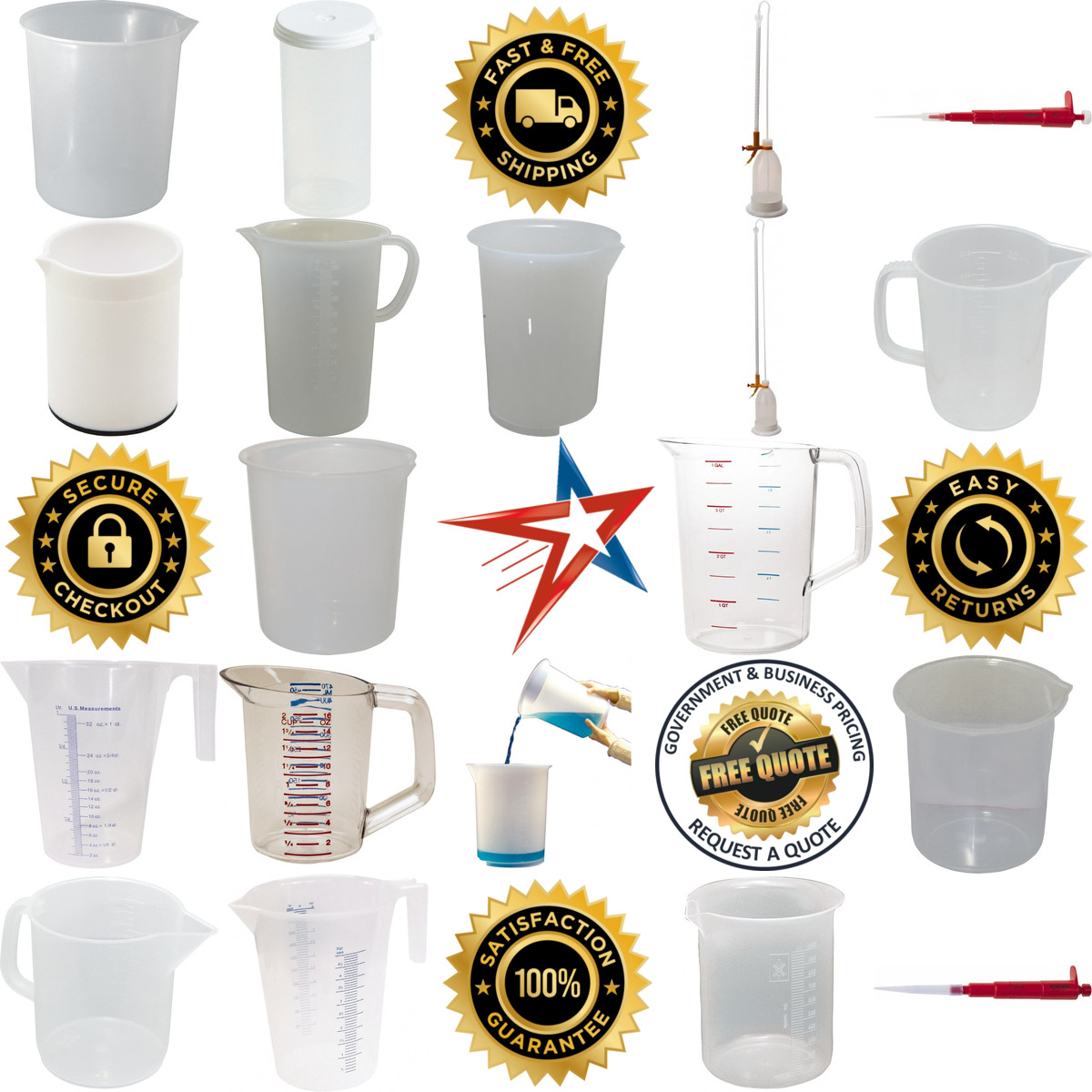 A selection of Beakers and Pipettes products on GoVets