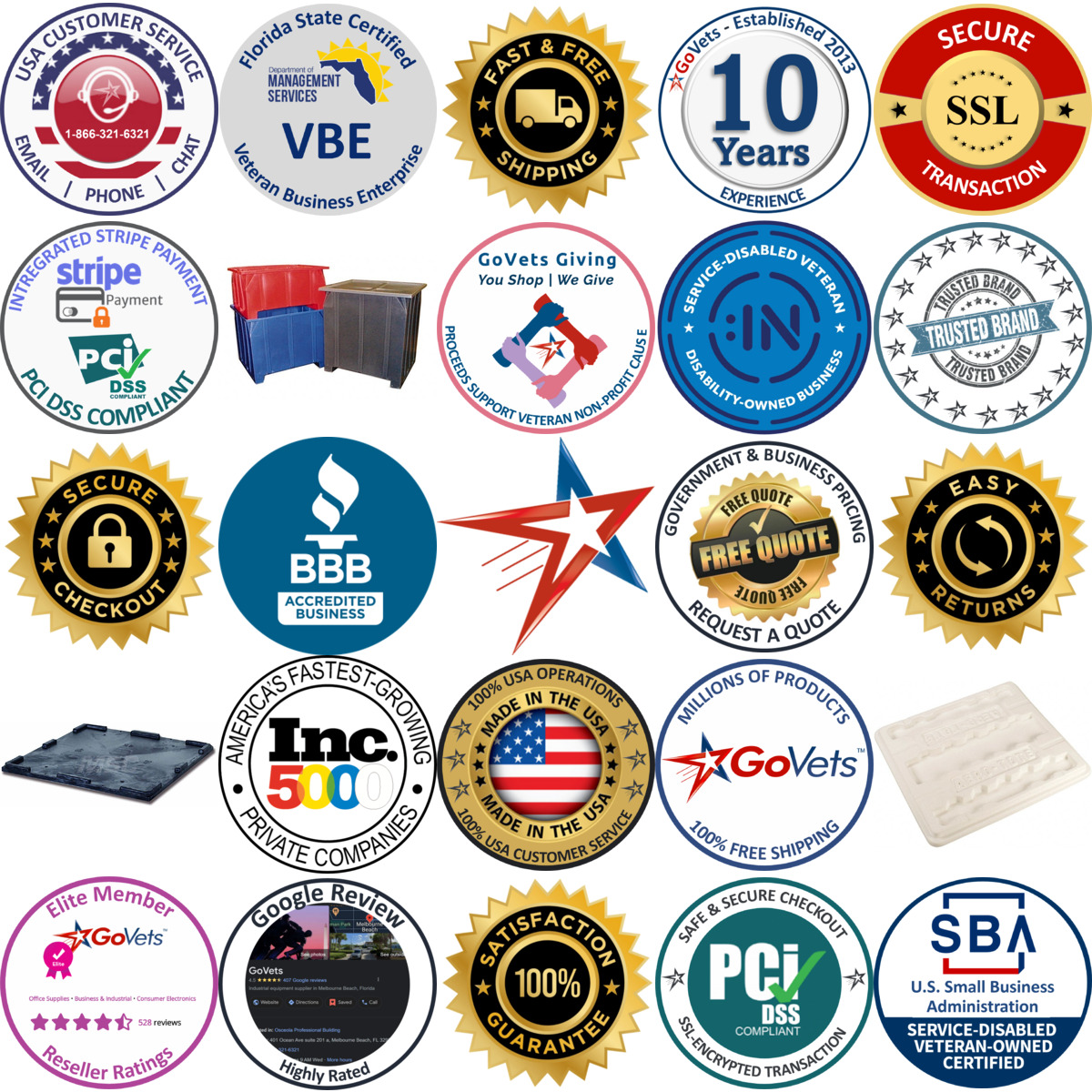 Millions of Products A selection of Bulk Storage Container Lids products on GoVets