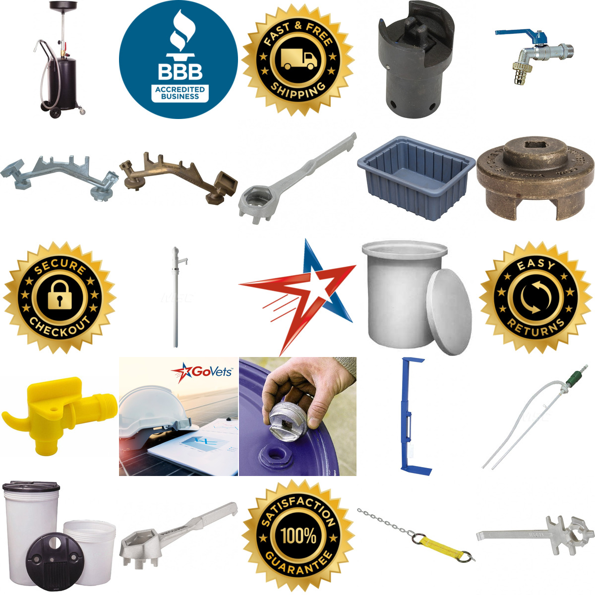 A selection of Drum and Tank Accessories products on GoVets