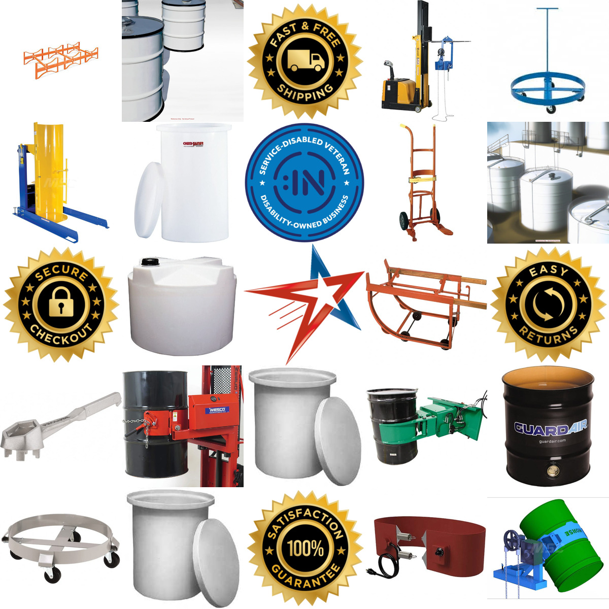 A selection of Drums Tanks and Accessories products on GoVets