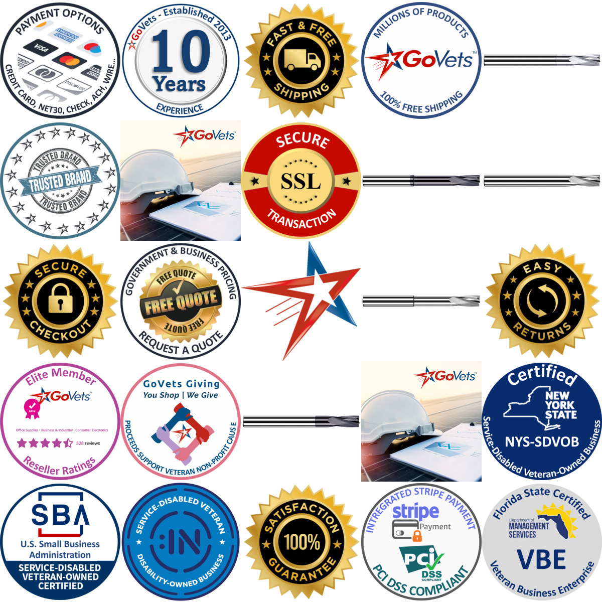 Millions of Products A selection of Harvey Tool products on GoVets