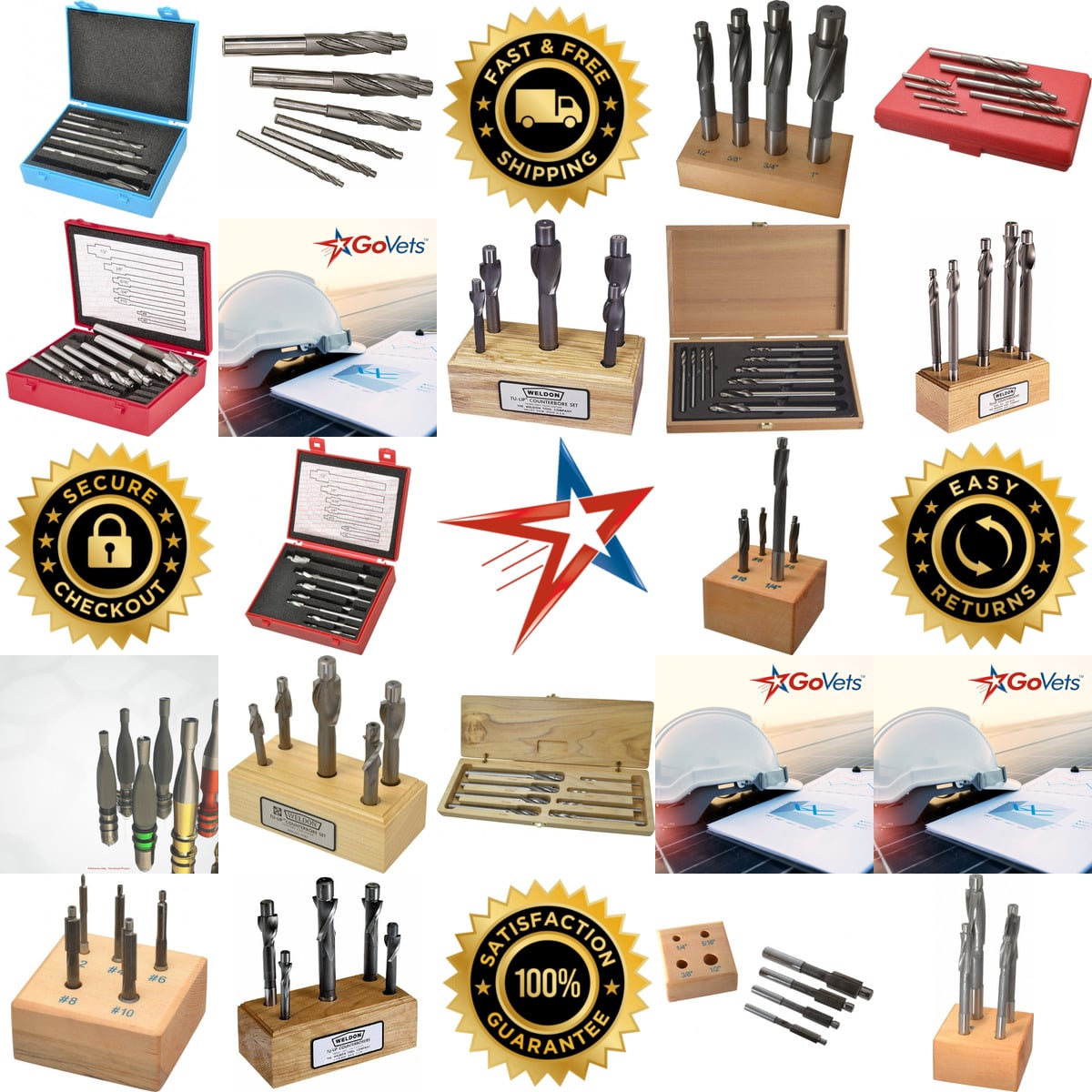Millions of Products A selection of Solid Pilot Counterbore Sets products on GoVets