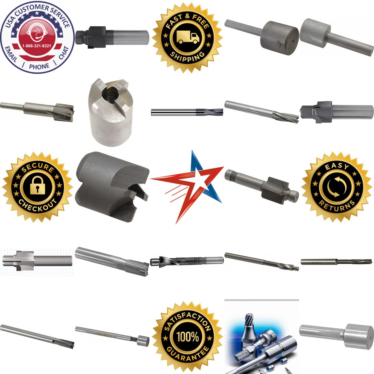 A selection of Counterbores and Porting Tools products on GoVets