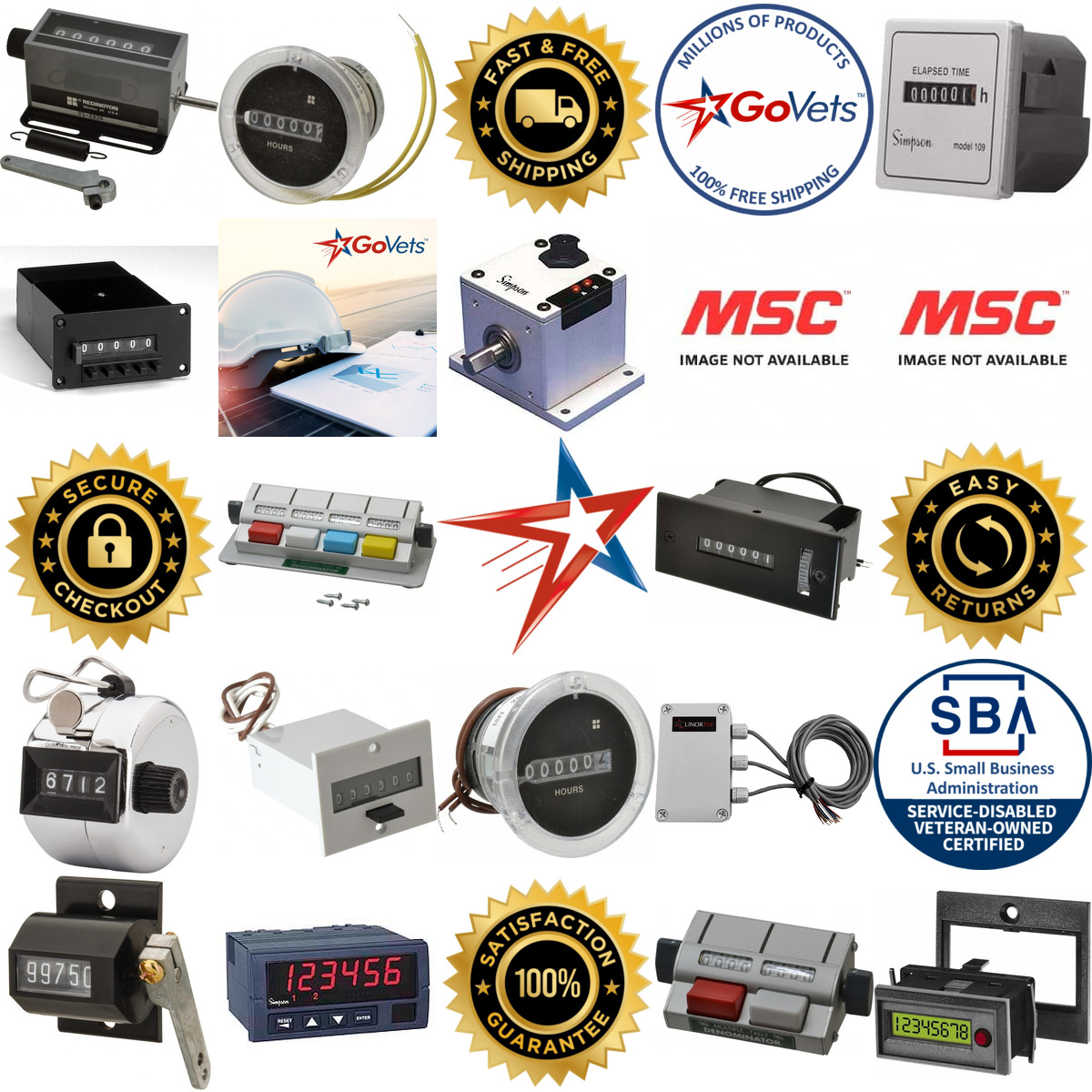 Millions of Products A selection of Counters and Totalizers products on GoVets