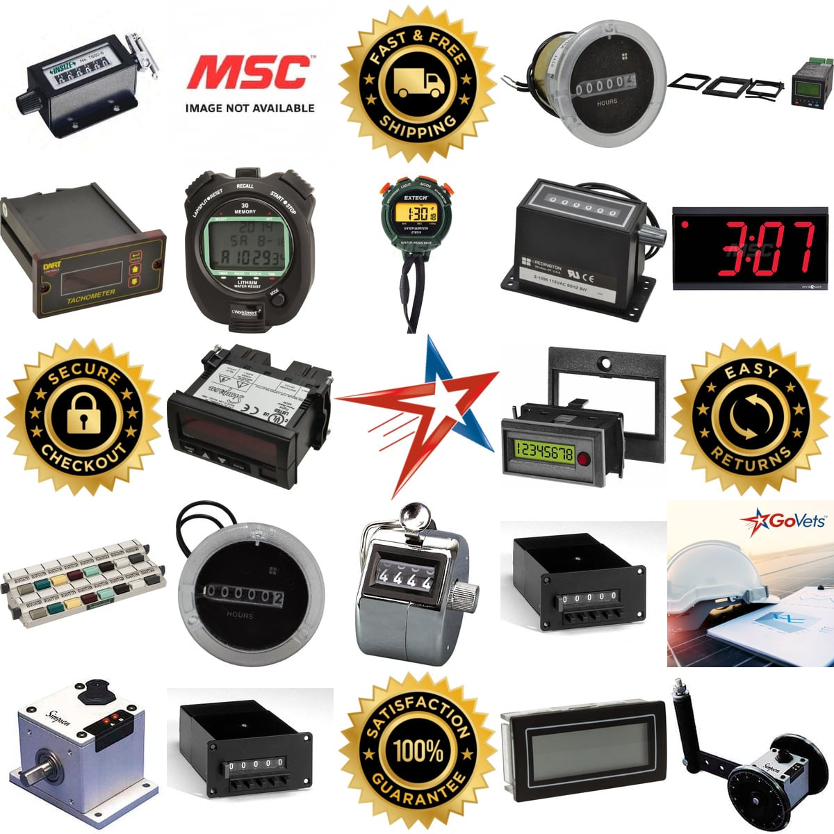 Millions of Products A selection of Counters Totalizers Timers and Clocks products on GoVets