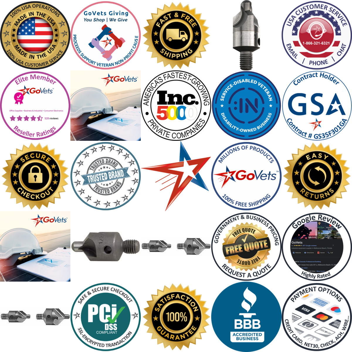 Millions of Products A selection of Adjustable Stop Countersinks products on GoVets