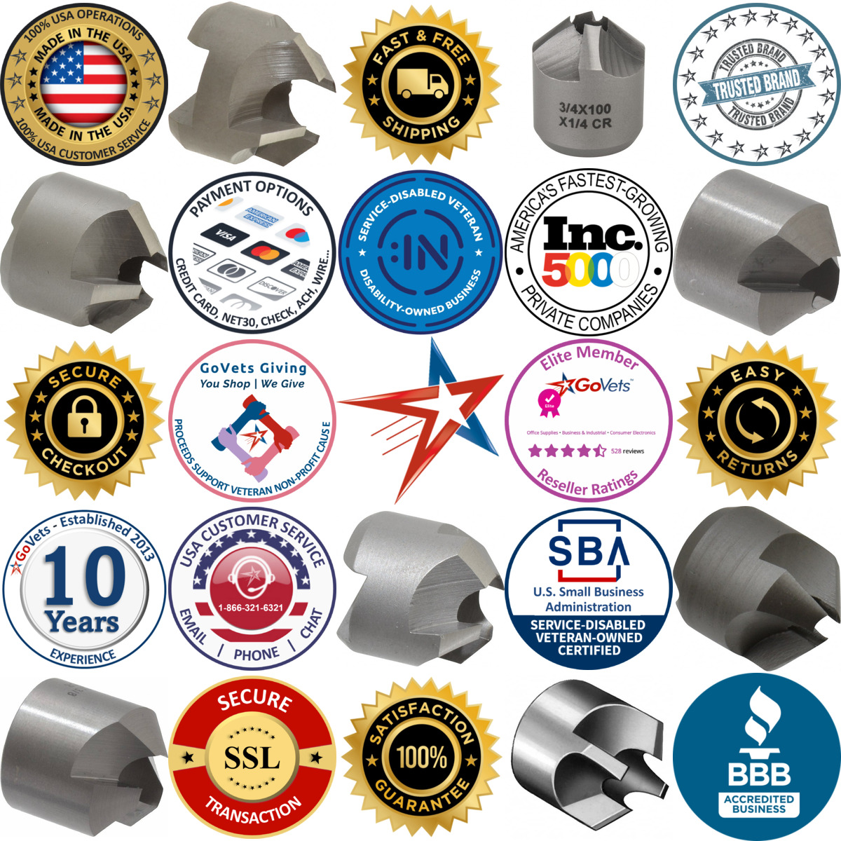 Millions of Products A selection of Reverse Countersinks products on GoVets