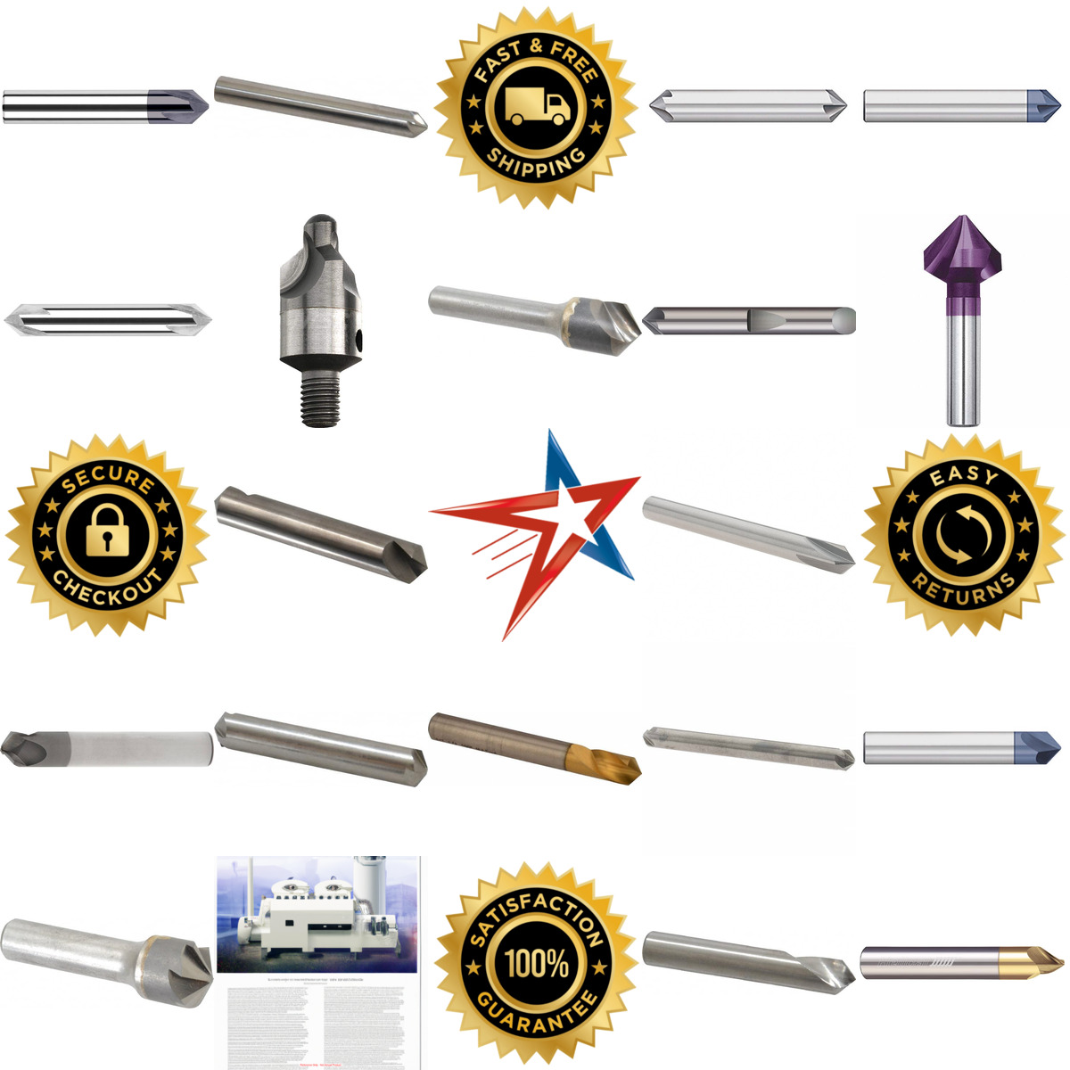 Millions of Products A selection of Countersinks Chamfer Mills and Back Chamfers products on GoVets