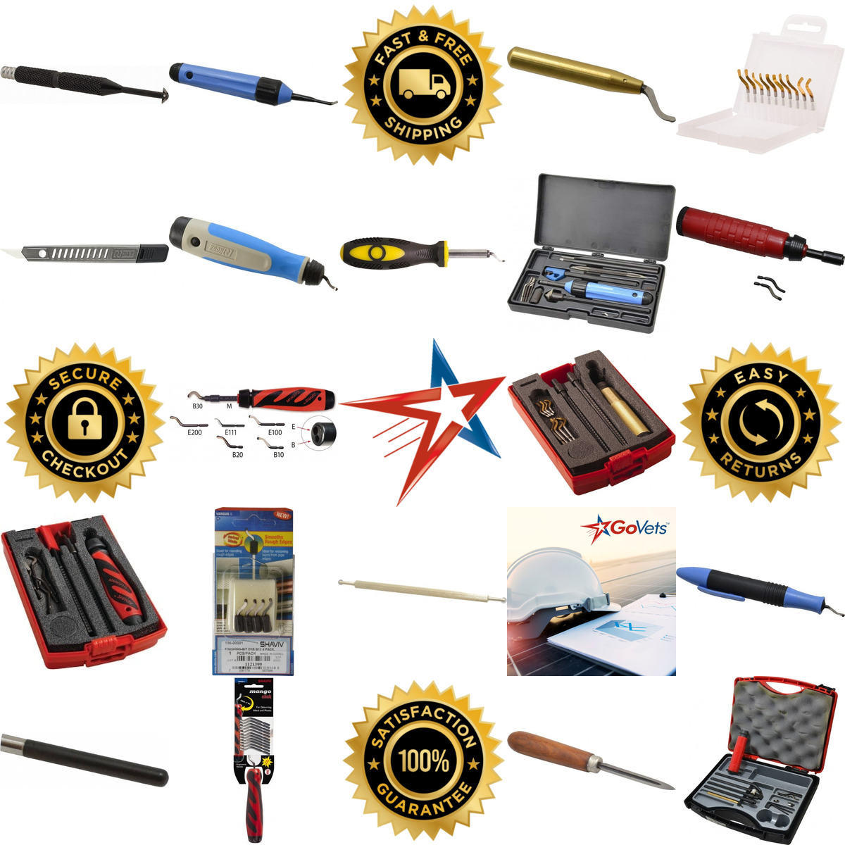 A selection of Hand Deburring Tool Sets products on GoVets