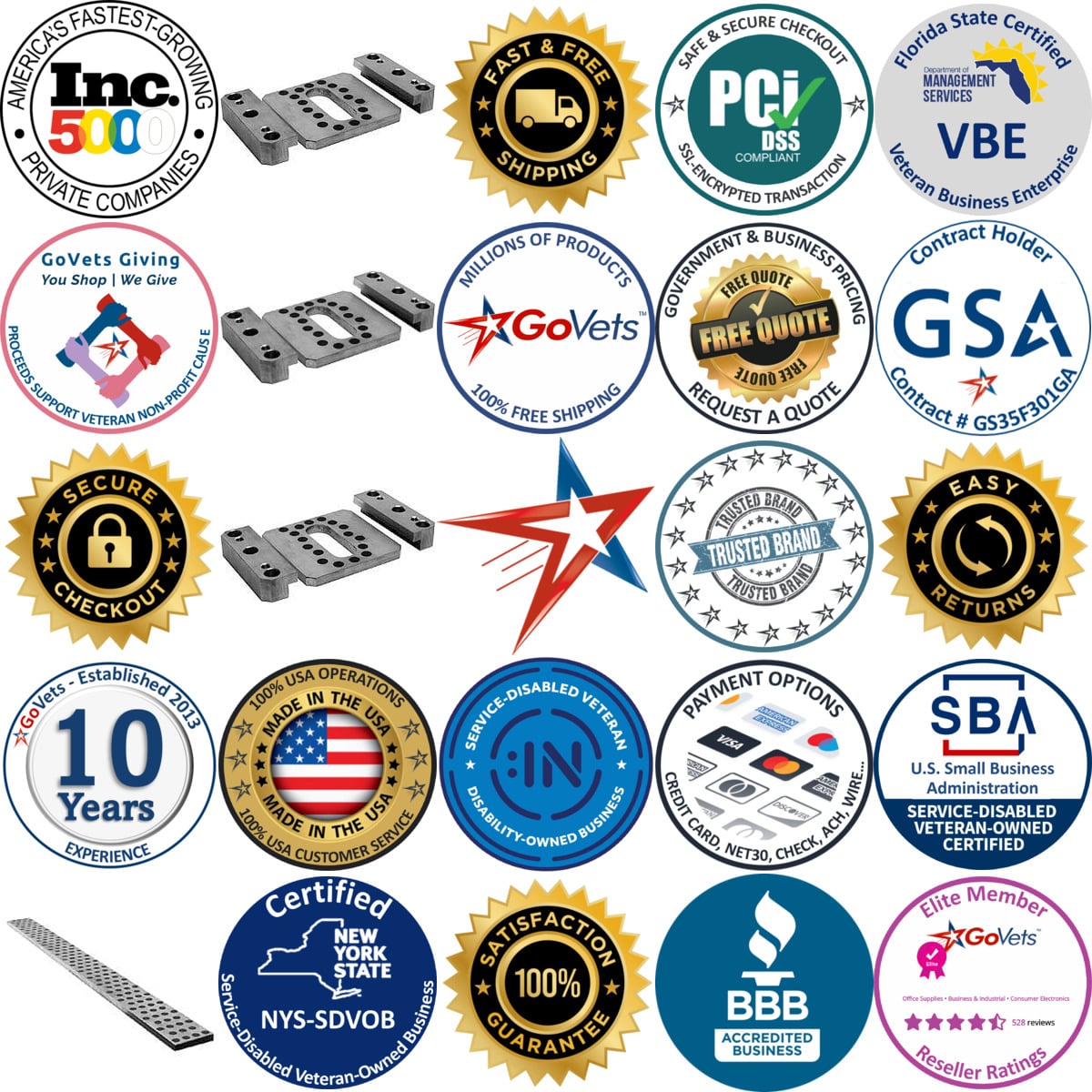 Millions of Products A selection of Die and Mold Cooling and Wear Protection Components products on GoVets