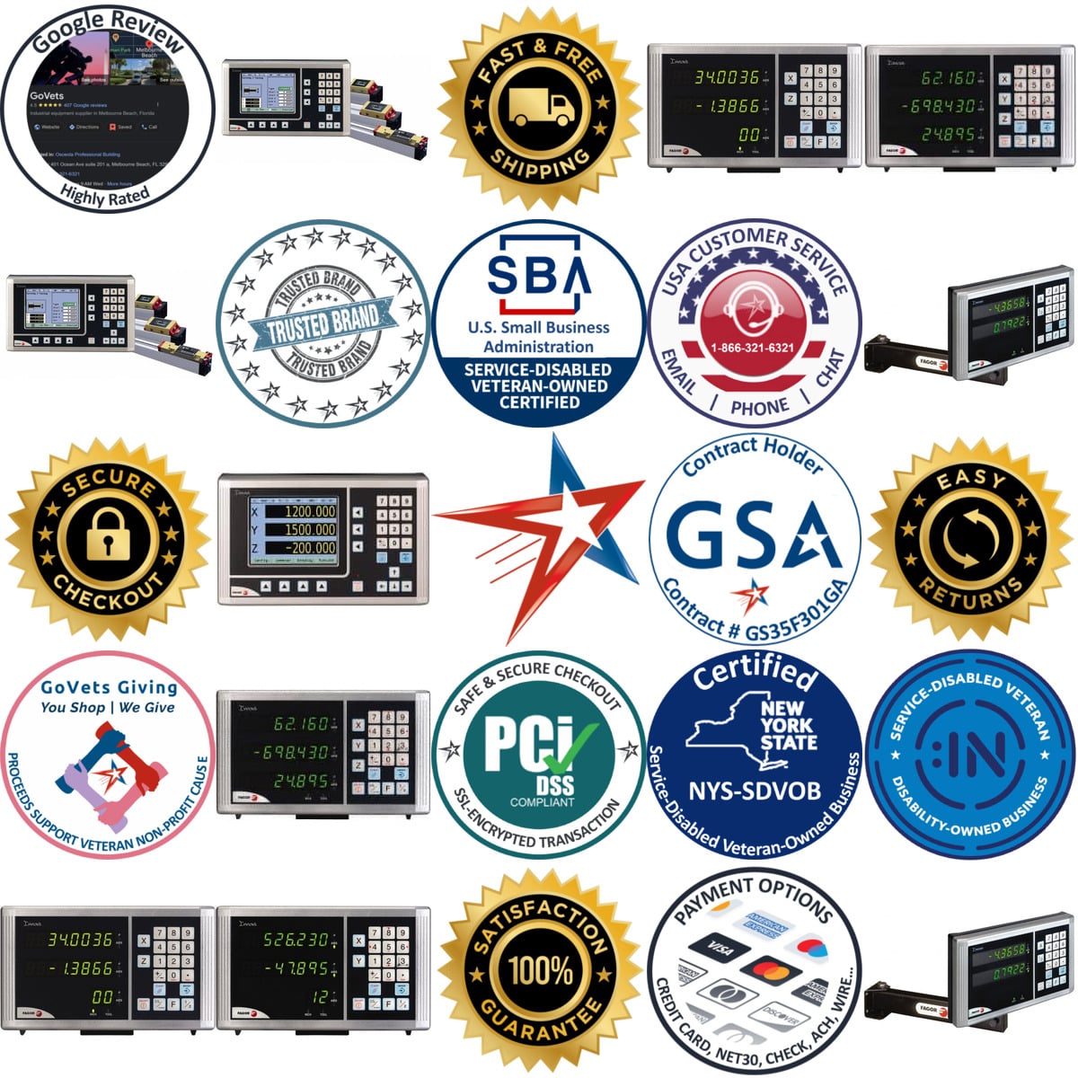 Millions of Products A selection of Fagor products on GoVets