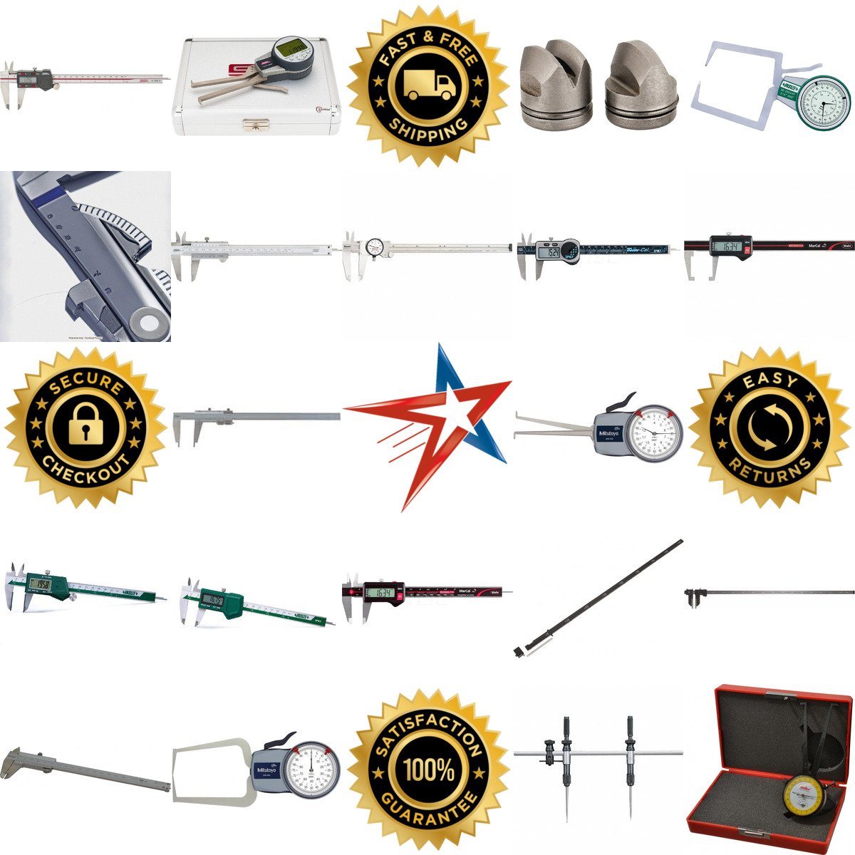 A selection of Calipers and Caliper Gages products on GoVets