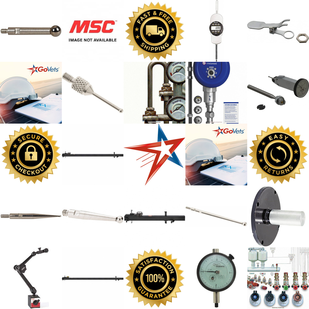 Millions of Products A selection of Drop and Test Indicators Holders and Accessories products on GoVets