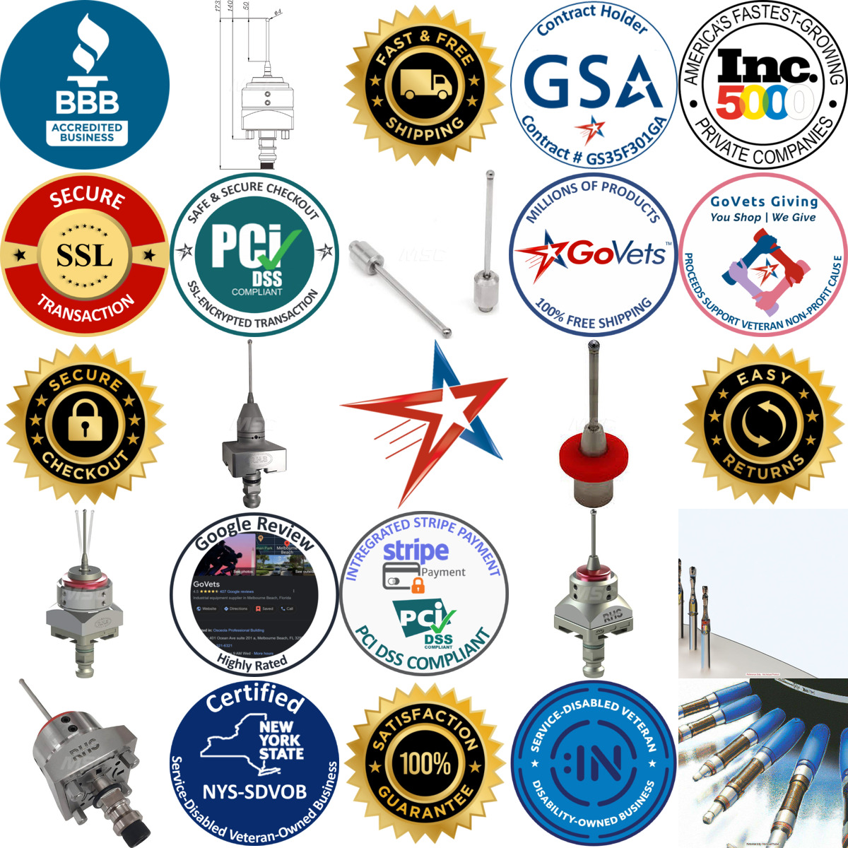 Millions of Products A selection of Edm Measuring Tools products on GoVets