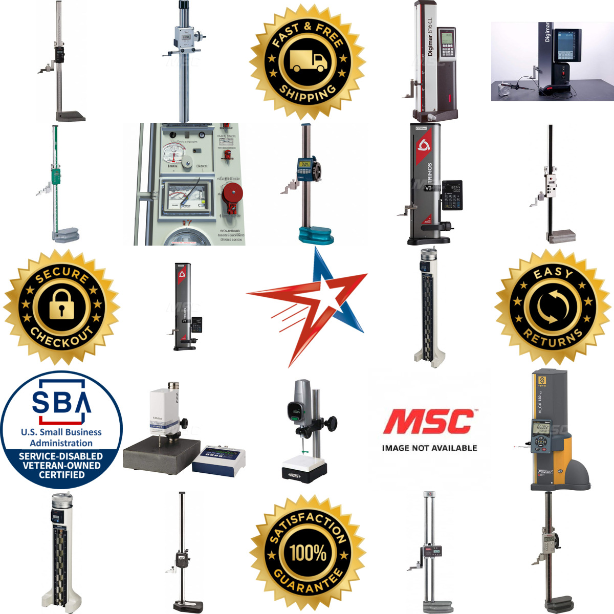 A selection of Electronic Height Gages products on GoVets