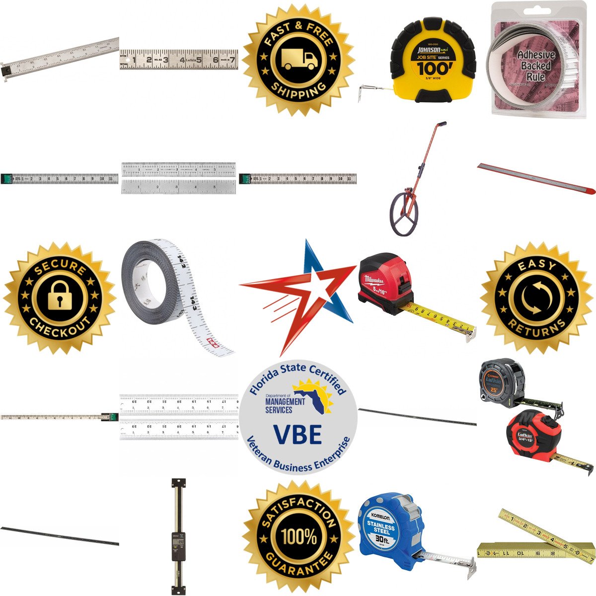 A selection of Linear and Distance Measuring Tools products on GoVets