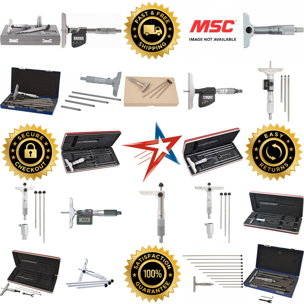 A selection of Depth Micrometers products on GoVets