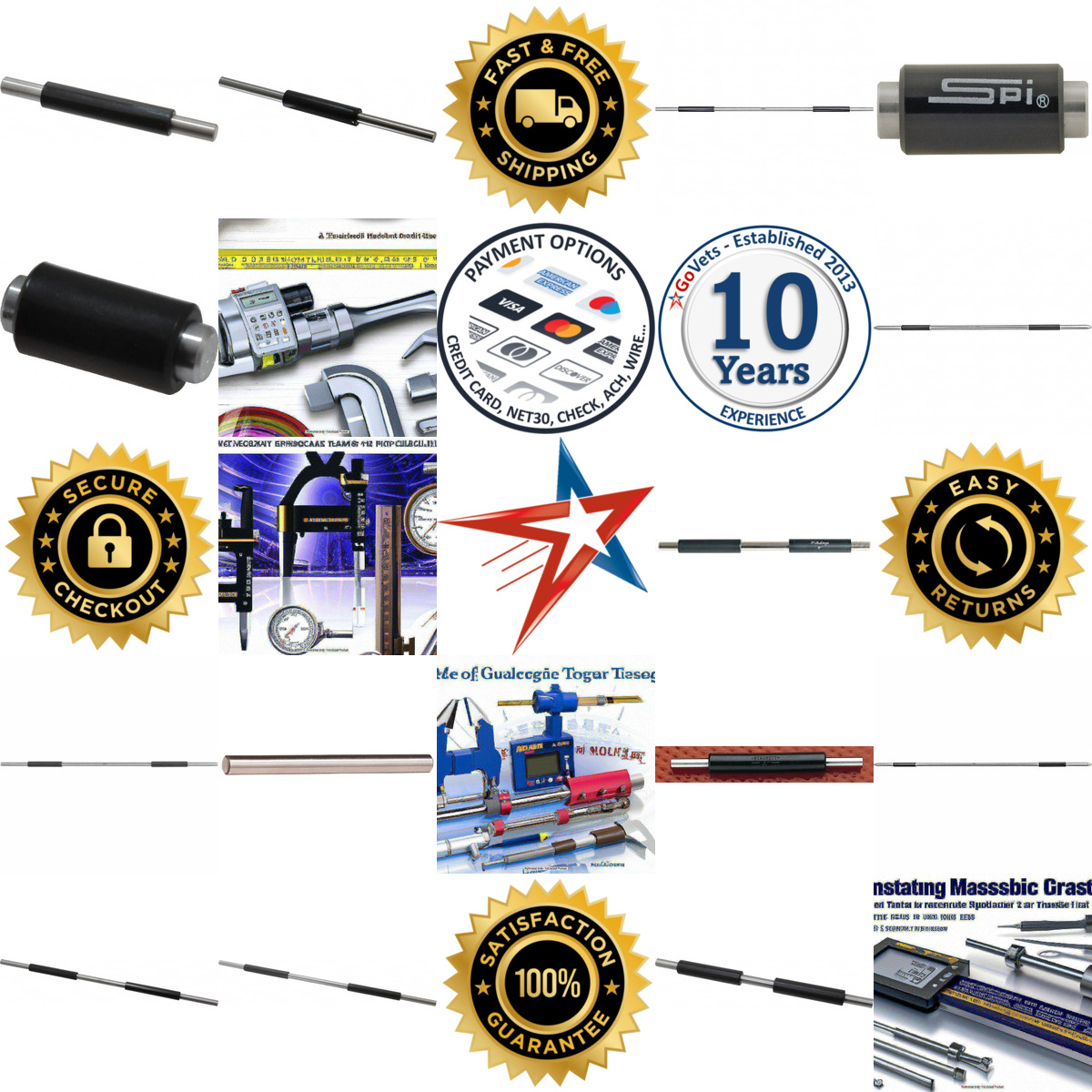 Millions of Products A selection of Micrometer Calibration Standards and Sets products on GoVets