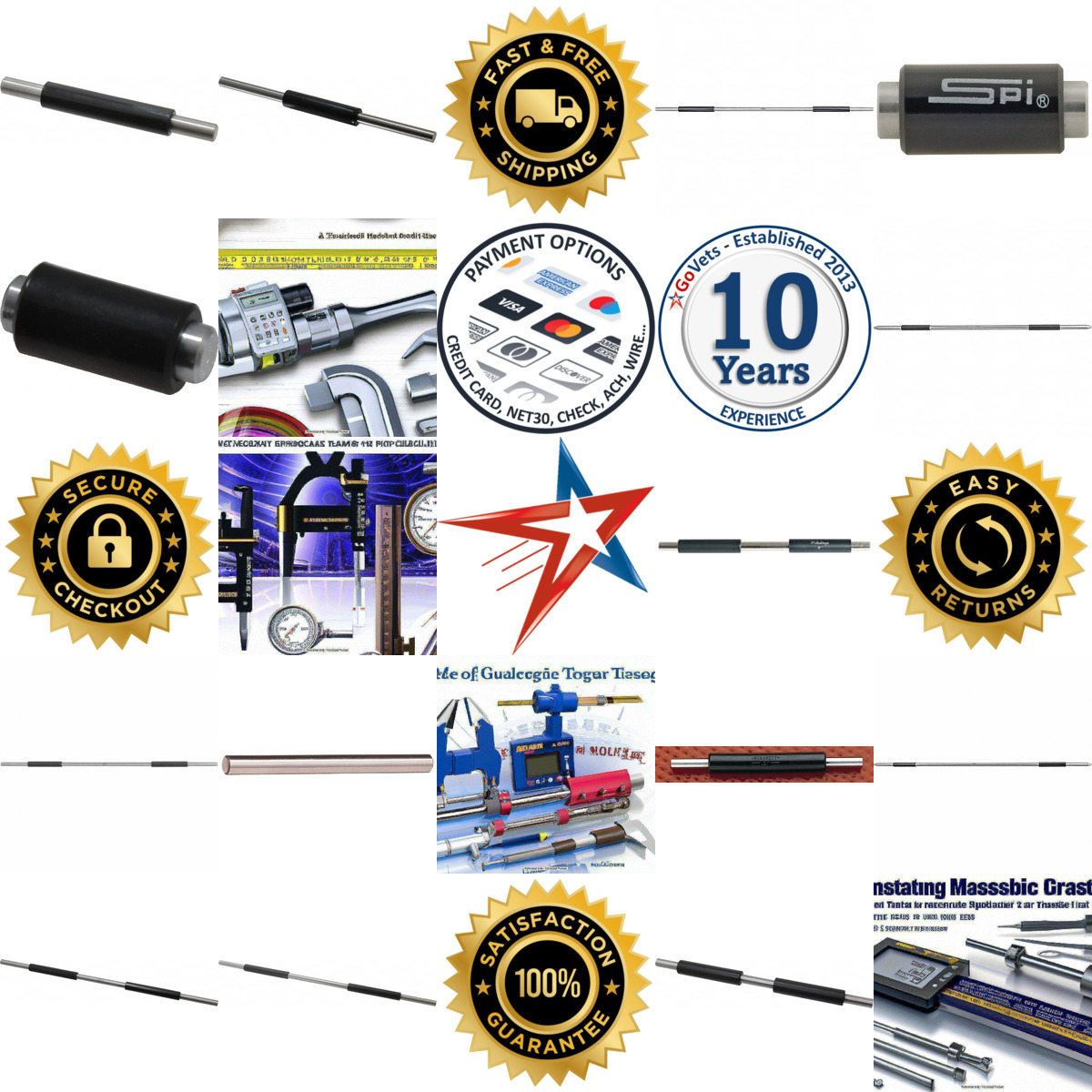 A selection of Micrometer Calibration Standards and Sets products on GoVets