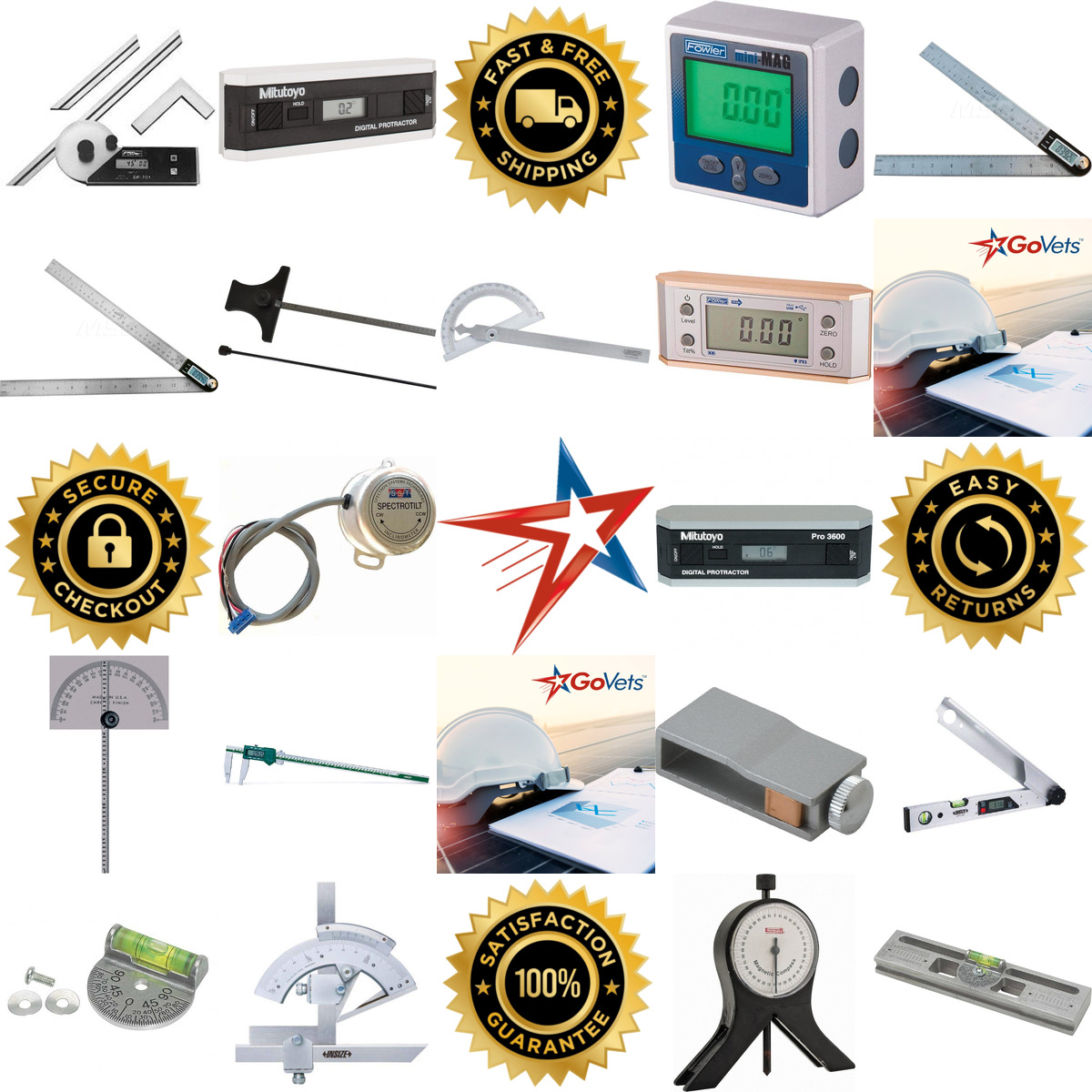 A selection of Protractors and Inclinometers products on GoVets
