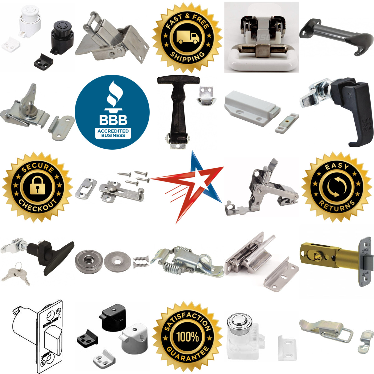 A selection of Latches products on GoVets