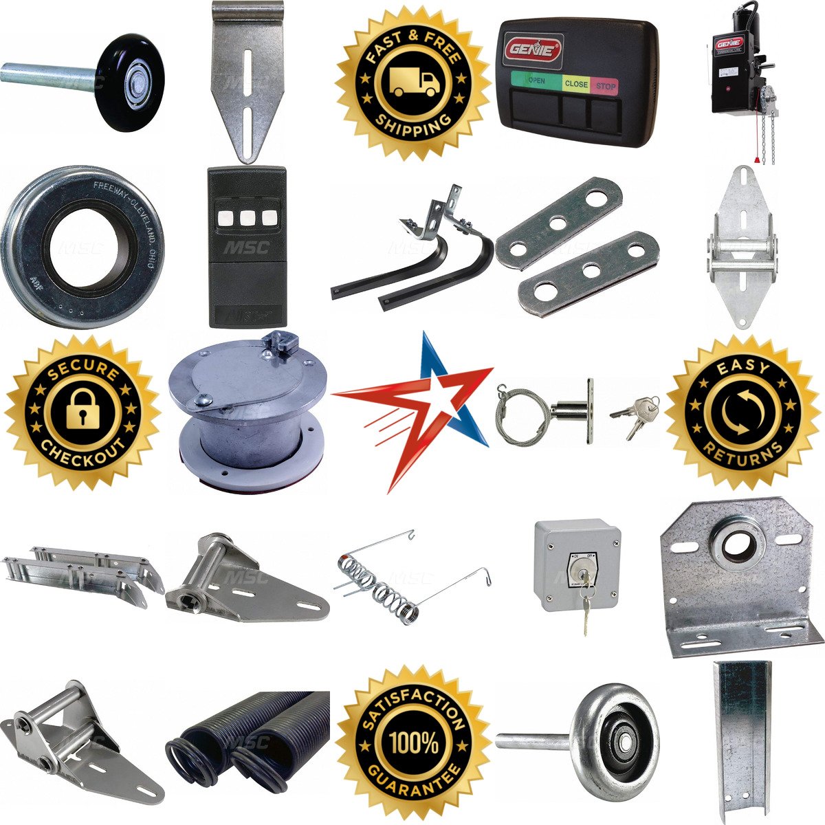A selection of Garage Door Hardware products on GoVets
