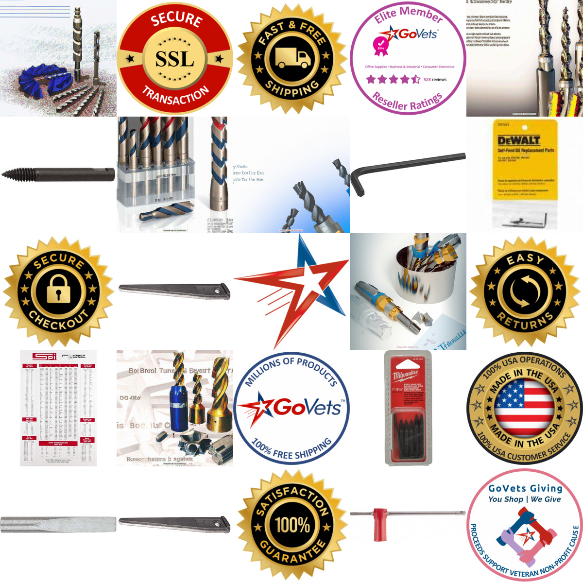 A selection of Drill Bit Replacement Parts products on GoVets