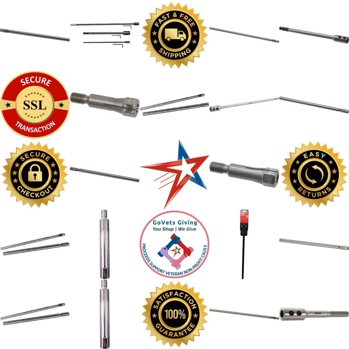 A selection of Drill Extensions and Extension Collets products on GoVets