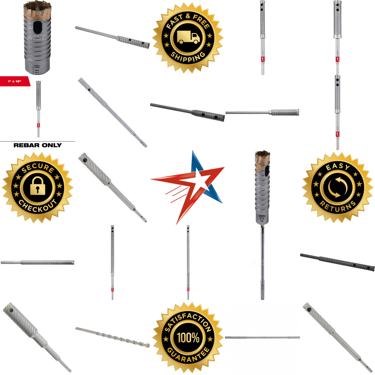 A selection of Rebar Cutter Drill Bits products on GoVets