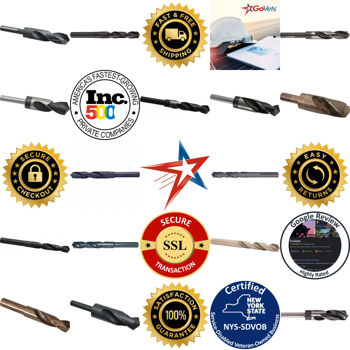 A selection of Silver and Deming and Reduced Shank Drill Bits products on GoVets
