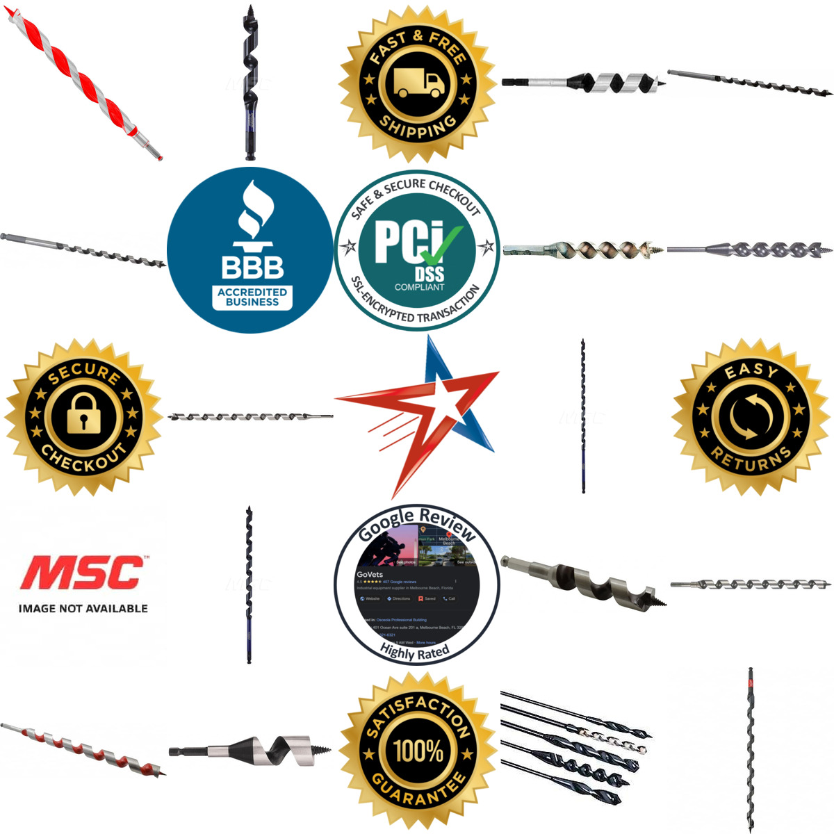 A selection of Auger and Utility Drill Bits products on GoVets