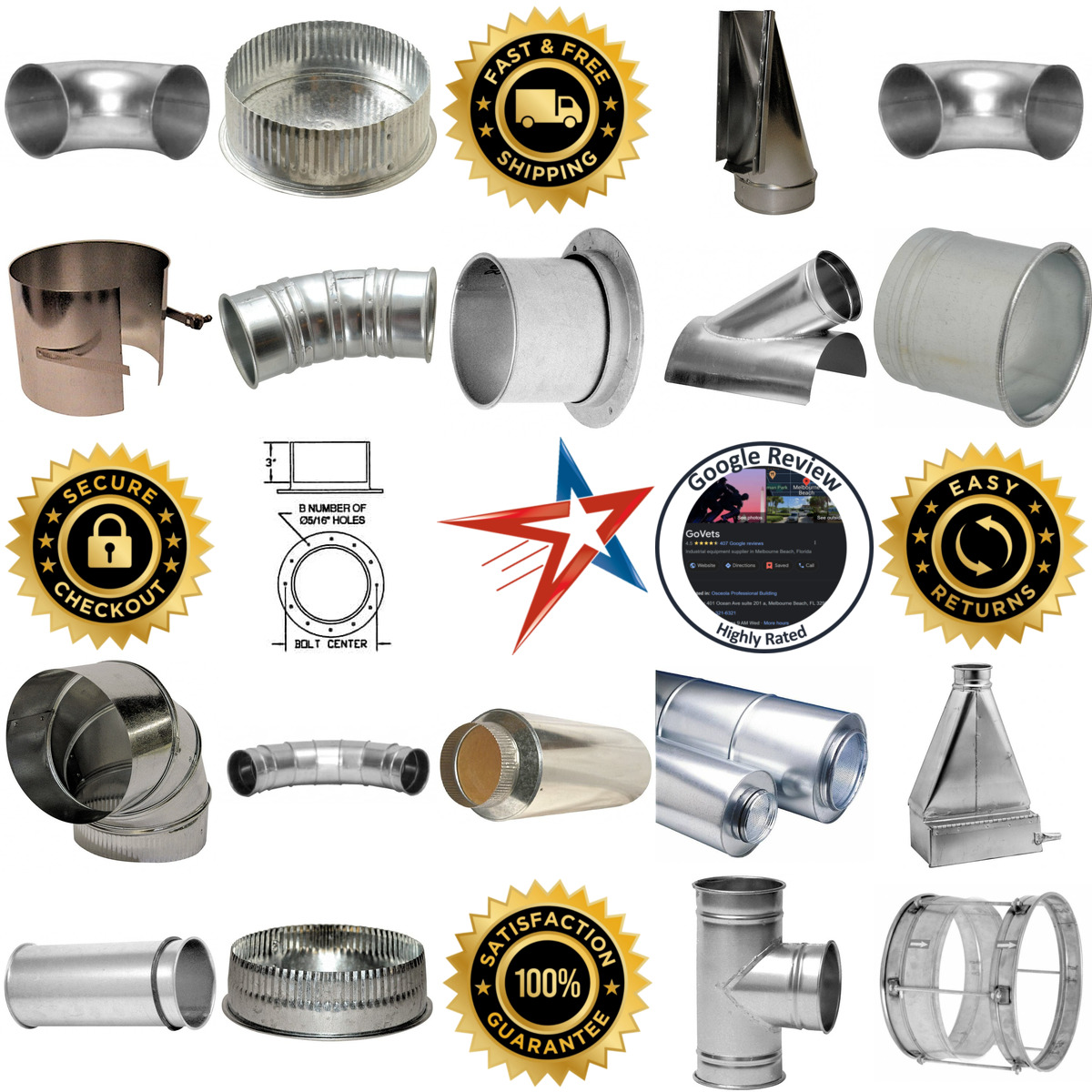 A selection of Duct Fittings products on GoVets