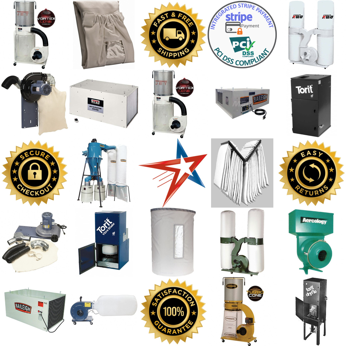A selection of Dust Mist and Fume Collectors and Accessories products on GoVets