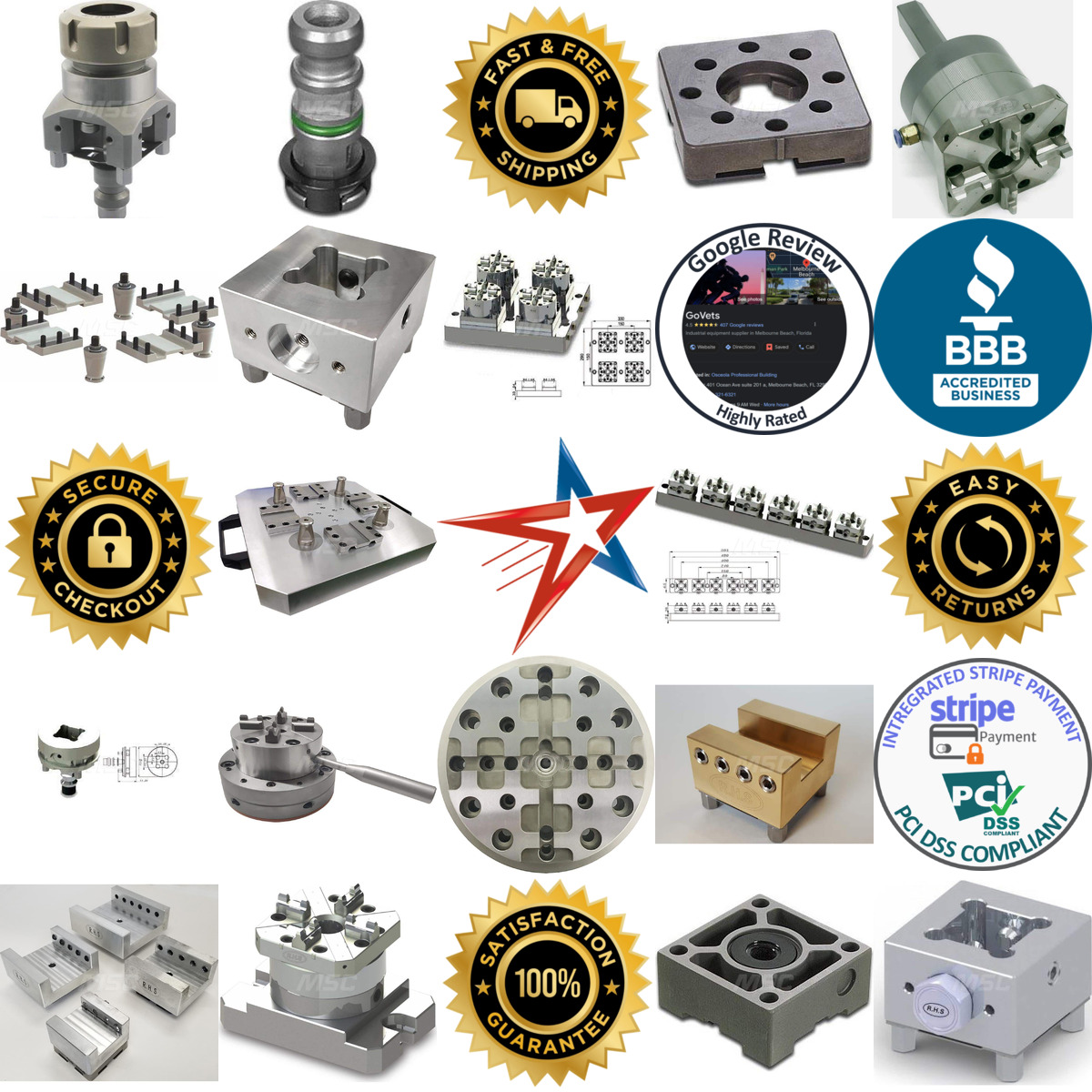 A selection of Edm Workholding products on GoVets