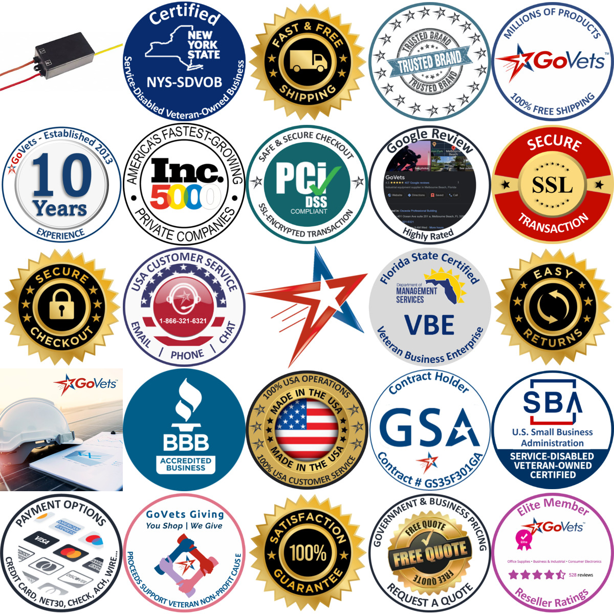 A selection of Value Collection products on GoVets