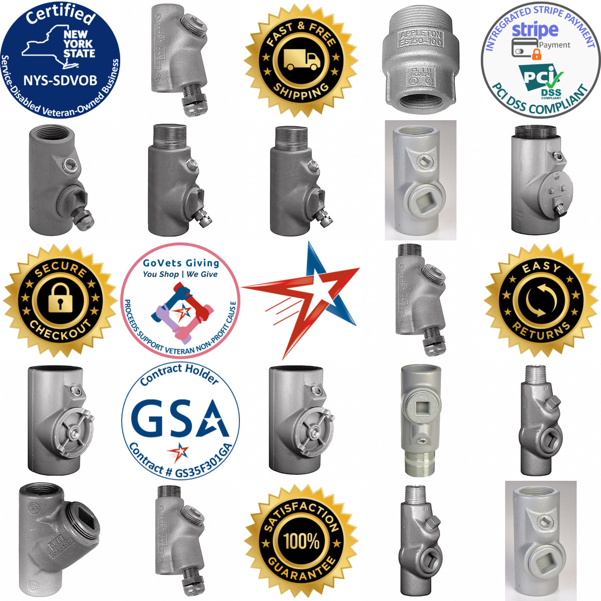 A selection of Hazardous Location Sealing Fittings products on GoVets