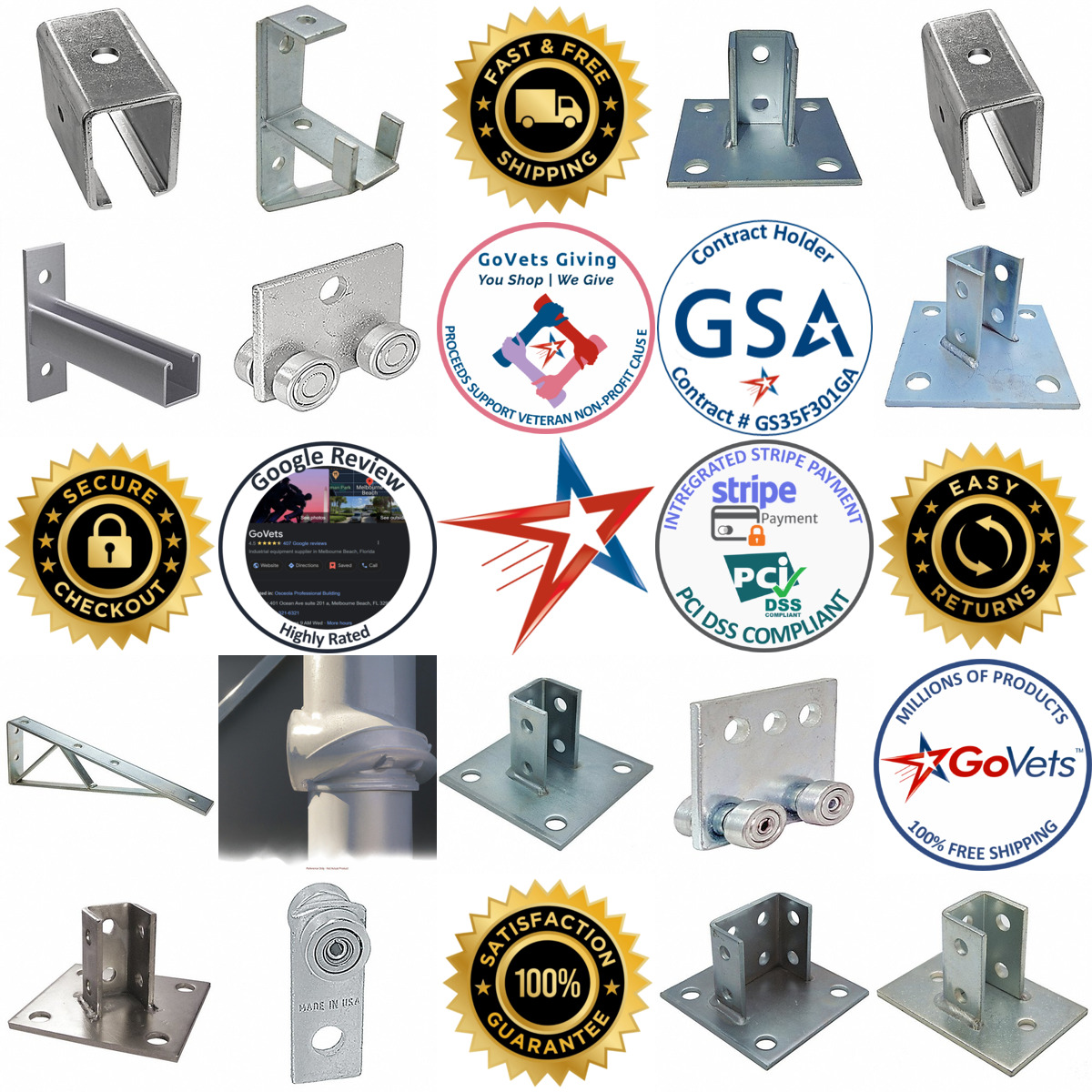 A selection of Strut Channel Mounting products on GoVets