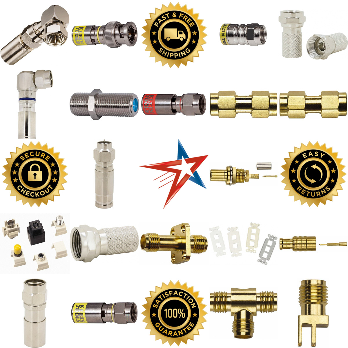 A selection of Coaxial Connectors products on GoVets