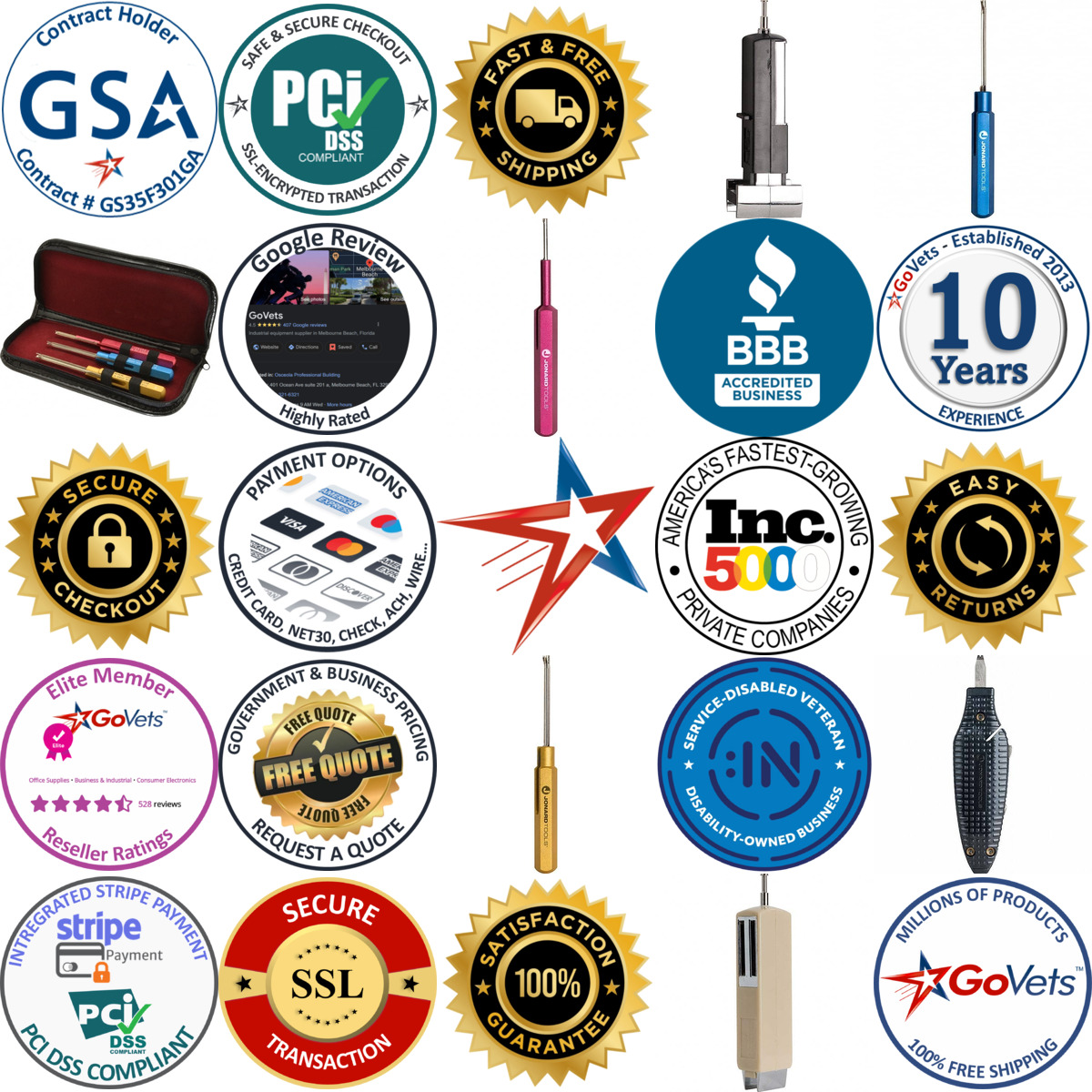 A selection of ic Tools and Accessories products on GoVets