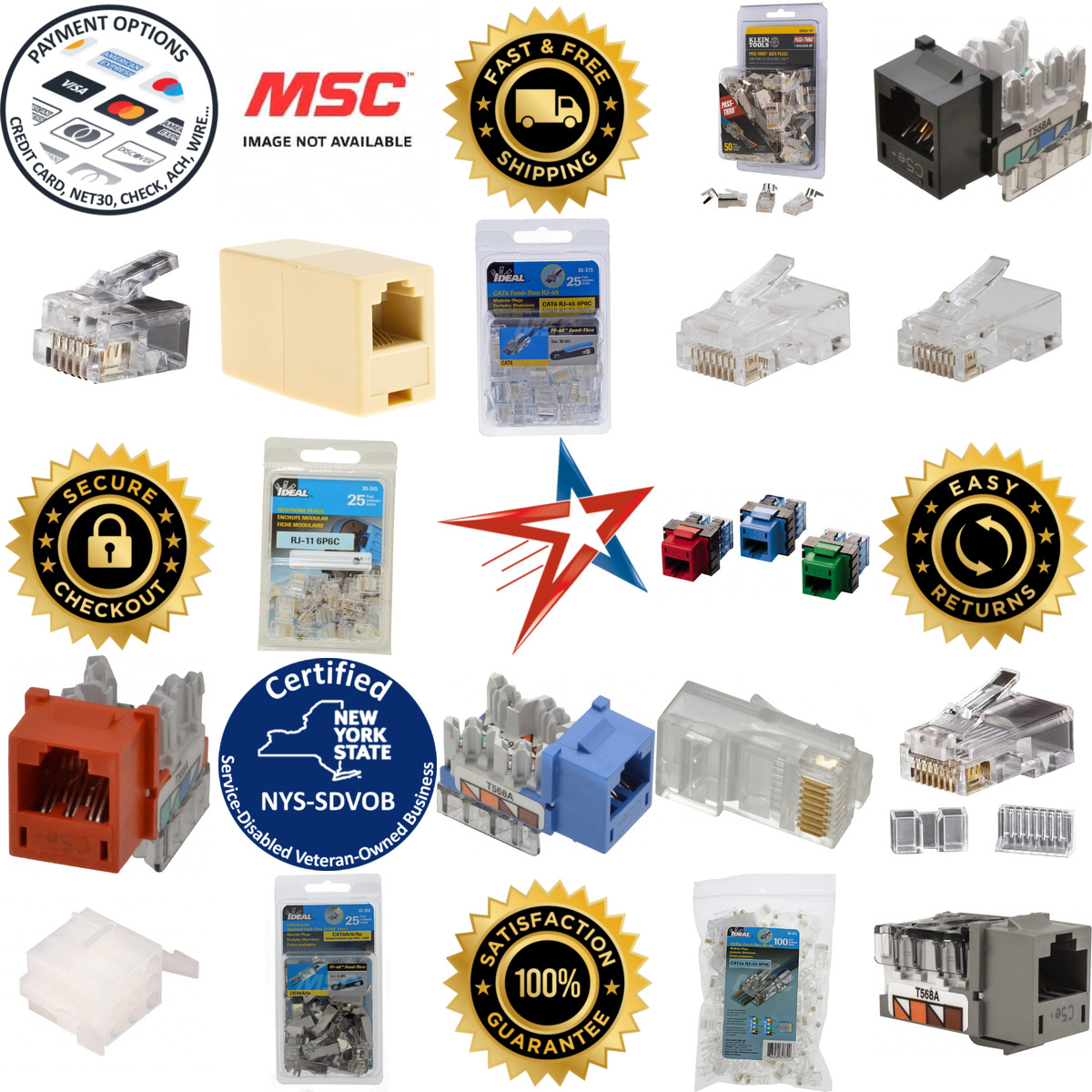 Millions of Products A selection of Modular Connectors products on GoVets