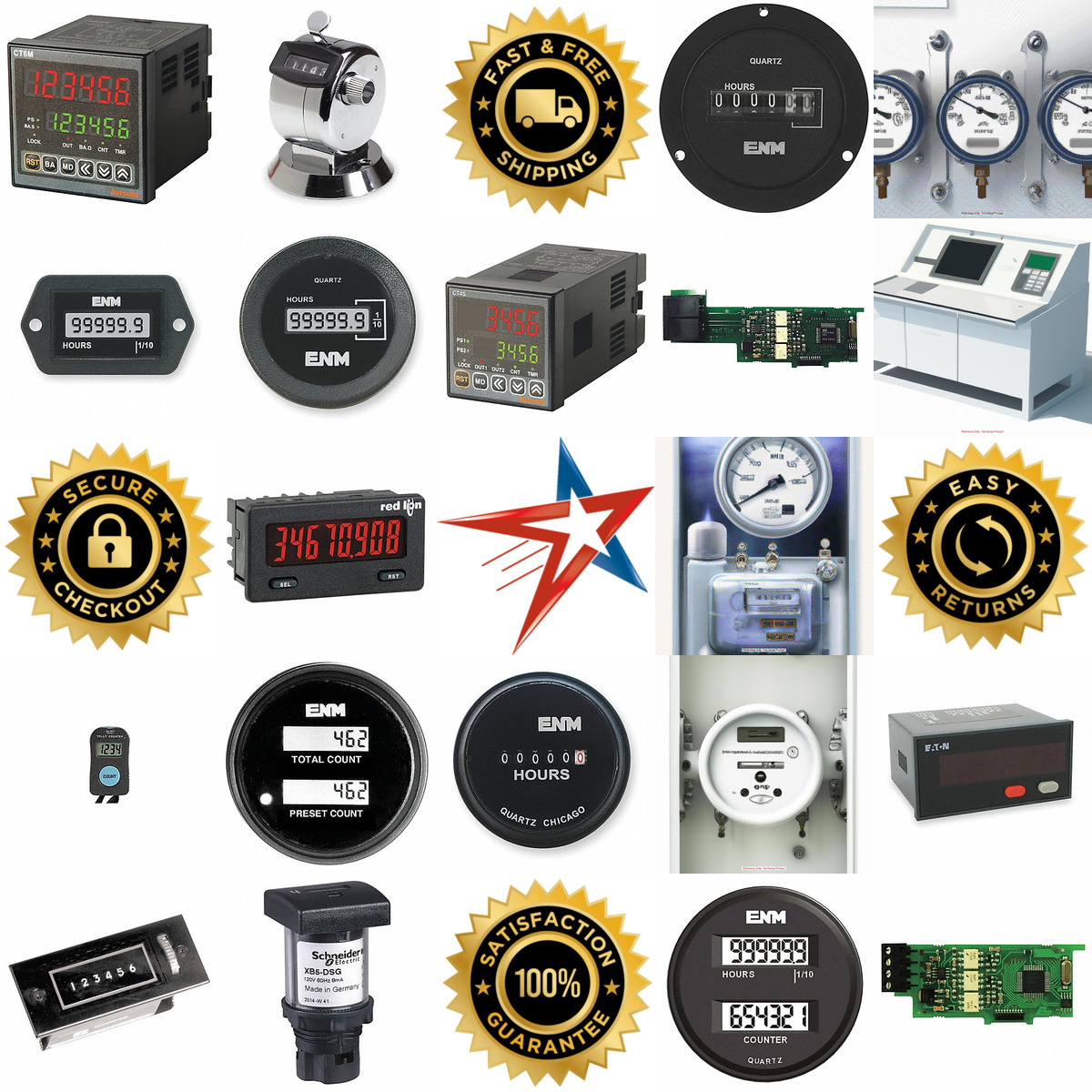 A selection of Counters and Hour Meters products on GoVets