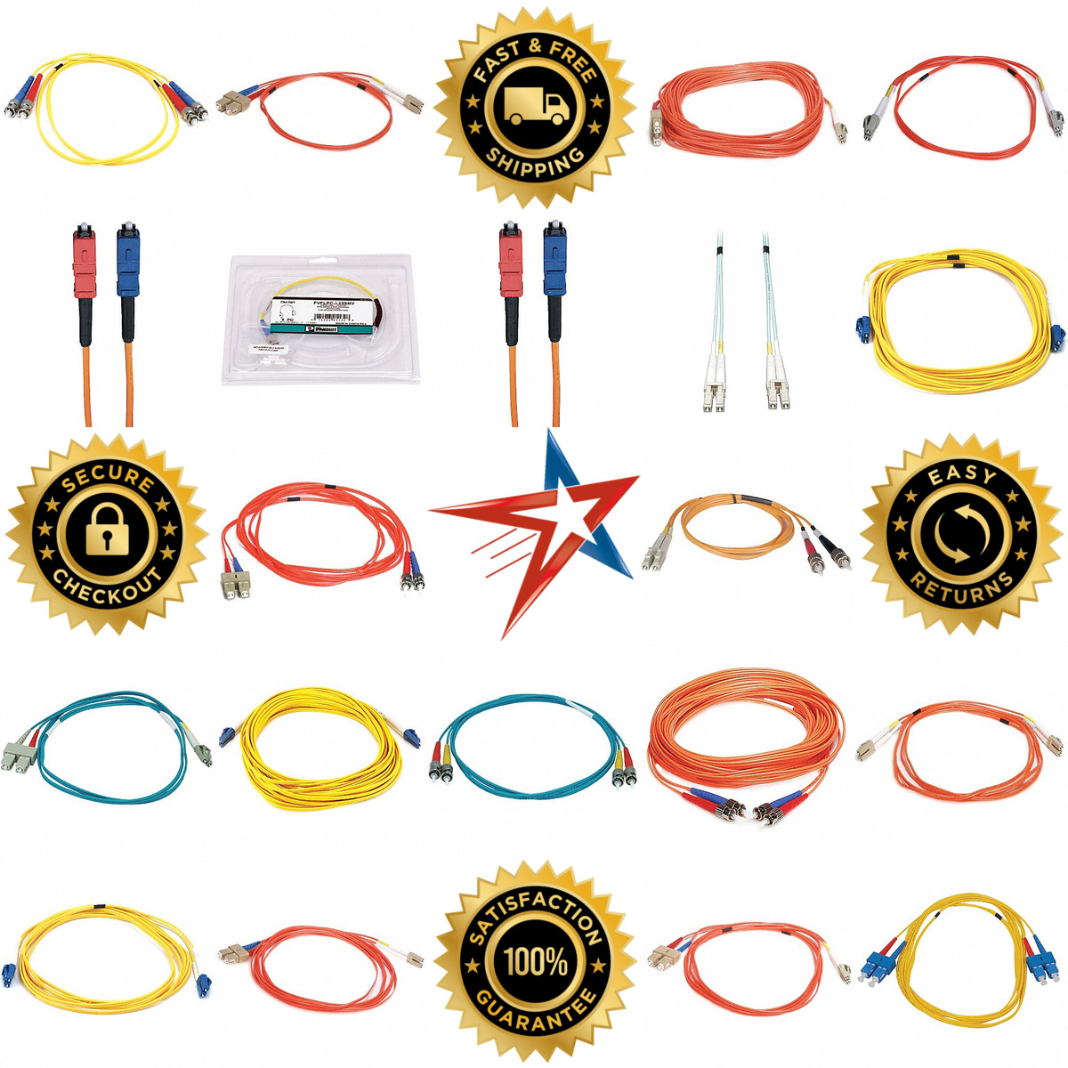 A selection of Fiber Optic Patch Cords products on GoVets