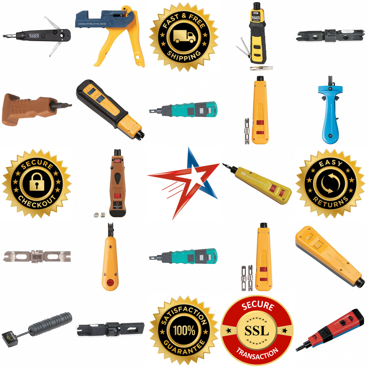 A selection of Punch Down Tools products on GoVets