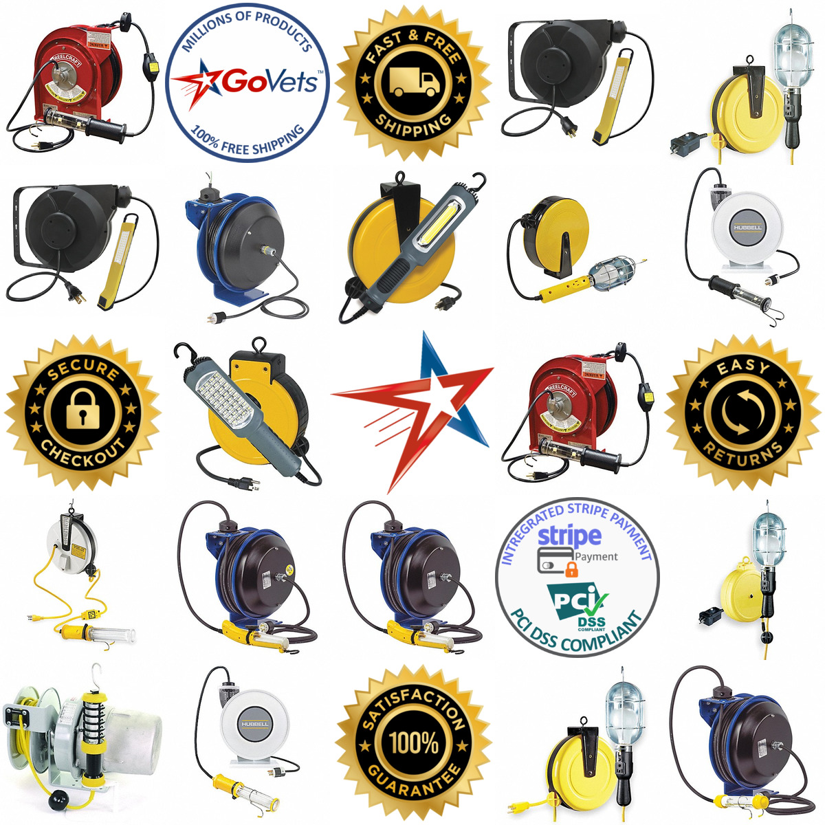 A selection of Cord Reels With Hand Lamps products on GoVets